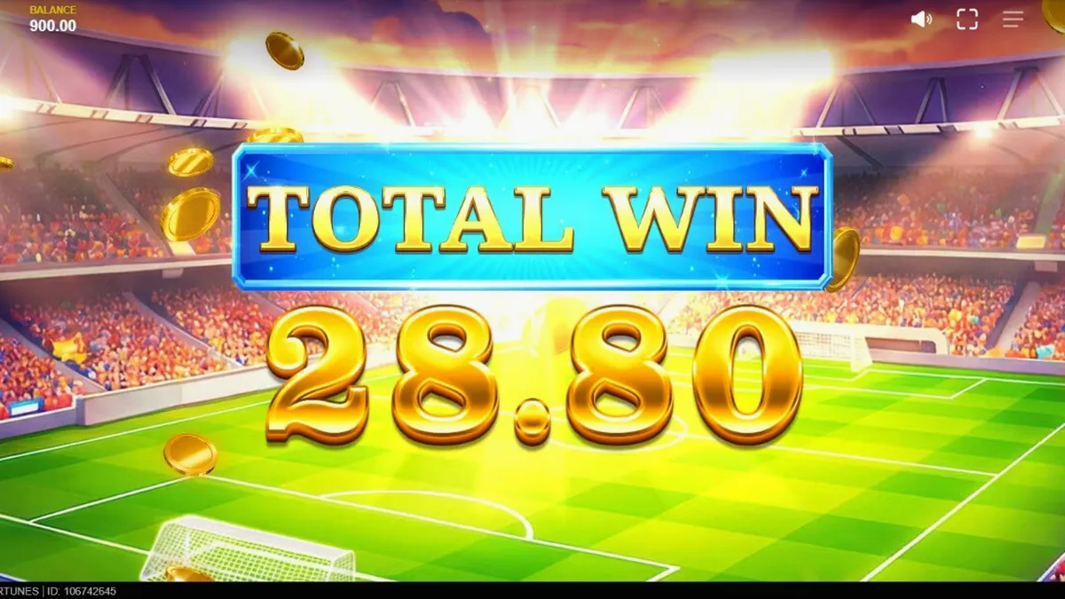 Tampilan visual slot World Football Fortunes dengan tema stadion sepak bola yang megah